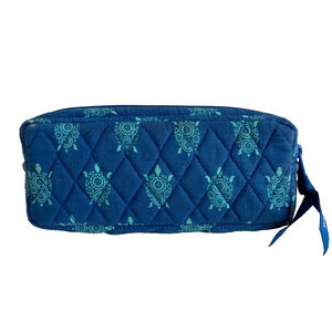 Vera Bradley Marine Turtles Small Zip Cosmetic Make-Up Toiletry Fully Lined Bag